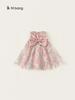 Youbao Ropa para Niños Falda de Malla con Lazo para Niñas Verano Falda Tutú de Flores con Lentejuelas Vestido Infantil sin Mangas
