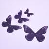 Tridimensional de doble capa con estampado de simulación de diamantes mariposa de tul en movimiento ropa de arte de ensueño ramo decorativo accesorios de mariposa