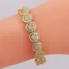 Pulsera Popular de Cara Sonriente Transfronteriza Lujo Accesible Estilo Ins Moda Elegante Europea y Americana Pulsera Abierta de Cobre y Diamante de Gama Alta para Mujeres