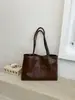 Bolsa grande retrô da moda para mulheres, nova bolsa tote casual estilosa, alto valor estético, grande capacidade, bolsa de ombro versátil