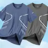 Camiseta de Seda de Hielo para Hombre de Manga Corta 2026 Nueva Verano Deportiva de Secado Rápido Transpirable de Media Manga Camiseta para Hombre Holgada Ropa de Secado Rápido