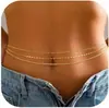 Luxo Leve Nicho Literário Retrô Dourado e Prateado High-End Elegante Feminino Simples Corrente de Lantejoulas Corrente de Cintura Conjunto de 3 Peças