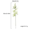 Ramo de gladiolos artificiales de alta gama con 6 puntas, decoración floral simple para sala de estar, arreglo floral de boda, flores decorativas