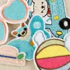 Parches Bordados de Moda en Stock con Palmeras y Globos Aerostáticos, Parches Listos para Enviar, Accesorios para Ropa, Parches de Tela
