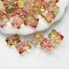 Urso de Vidro Buraco Vertical Luz Fantasia Buraco Reto Acessórios de Cristal Feito à Mão DIY Corrente para Celular Pulseira Colar Acessórios com Contas