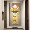 Fulu Yusheng Pintura Decorativa Sencilla para Entrada Lujo Accesible Moderno Sala de Estar de Gama Alta Pasillo Pasaje Pintura Colgante Mural de Entrada