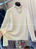 Camiseta Base Manga Longa Franzida Gola Meia-Alta Emagrecedora Plus Size Estilo Coreano Top Interno Solto para Mulheres Inverno 2025 Ins
