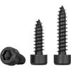 Tornillo Autorroscante Hexagonal Cabeza Cilíndrica de Acero Inoxidable 304 Negro Cabeza de Copa para Altavoz de Audio M2M3M4M5M6Mm
