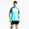 Ropa deportiva de bádminton de verano para niños y niñas, traje de manga corta de secado rápido con estampado, ropa de tenis de mesa y tenis