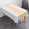 Amazon Sedas e Cetins Bandeira de Mesa Hotel Casamento Banquete Toalha de Mesa Dourado Bandeira de Mesa Europeia Mesa de Centro Decoração de Mesa