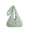Bolsa Cruzada de Nicho Coreana Plisada a Cuadros Nube Dumpling para Mujer de Gama Alta Casual Ligera Gran Capacidad para Viajar