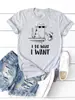 Camiseta Gráfica Feminina Casual Estampada Moda Feminina Gola Redonda