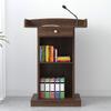 Yijiada Púlpito Pódio Suporte para Mestre de Cerimônias Simples Moderno Mesa de Boas-vindas Balcão de Recepção Balcão de Informações Suporte para Anfitrião