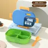 Lancheira de Aço Inoxidável Transfronteiriça Compartimento para Micro-ondas Lancheira Selada à Prova de Vazamentos Portátil Lancheira de Estudante Lancheira Infantil