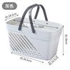 Cesta de baño portátil cesta de baño cesta de almacenamiento cesta de baño rectangular cesta de almacenamiento de plástico cesta de baño para baño cesta pequeña