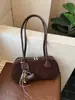 Bolsa de Bowling Retro Fosca Transfronteiriça para Mulheres Outono e Inverno 2026 Nova Nicho Simples Versátil Ombro de Axila