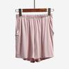 Shorts de verão modal soltos femininos algodão emagrecimento cintura alta pijama para casa calças casuais femininas plus size calças para casa com bolsos