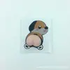 Explosões transfronteiriças adesivo fofo de pum giz bastão adesivos pequenos novos 3D tridimensional carro anti-colisão almofada de silicone animal pum