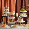 Adornos para mesa de postres, pasteles, aperitivos, comidas frías, té, mesa de descanso, estante de exhibición, decoración de cumpleaños estilo Mori, plato de frutas