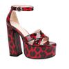 Sandalias de Mujer con Correa Romana de Cuero Patentado de Tamaño Grande, Tacón Grueso Sexy, Plataforma de Tacón Alto, Sandalias de Mujer Super Tacón Alto