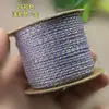 Cuerda de mano tejida con hilo de algodón con adición de oro de 1.8 mm, cuerda para jugar Wen, no elástica, resistente al desgaste, cuerda DIY, borla de bodhi, punta