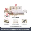 Cama colgante de tela estilo crema francesa y Ji, moderna, sencilla, ligera, de lujo, para dormitorio principal, con tecnología de franela y nube de hadas.