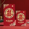 Ano novo da cobra envelope vermelho grande mil yuan glitter fosco textura casamento feliz palavra é selado ano novo envelope vermelho saco atacado