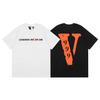 Camiseta deportiva informal de manga corta con estampado en V grande de VLONE, marca de moda transfronteriza europea y americana de 2024, para hombres y mujeres.