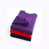 Conjunto de calça comprida feminina com gola alta parcial Calça térmica justa e elástica outono e inverno com forro de fleece