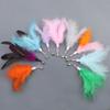 Campana de Pluma de Hada Gato Palo Divertido Cabeza Reemplazable Juguete de Peluche Interactivo Alivio Aburrimiento Gato Divertido Gadget Práctico Juguete para Mascotas