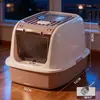 Arenero Completamente Cerrado para Gatos, Inodoro Plegable Tipo Cajón Grande Desodorizante para Gatos, Suministros para Gatos Extra Grandes Anti-Salpicaduras Inodoro
