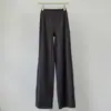Nuevos pantalones de yoga de estilo europeo y americano con sensación de segunda piel, doblemente pulidos, para mujer, pantalones largos casuales holgados de pierna ancha, de cintura alta, levanta glúteos con forma de melocotón, largos para fitness de otoño