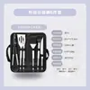 Juego combinado de herramientas para barbacoa de fábrica, portátil, bolsa Oxford, juego de acero inoxidable para barbacoa, barbacoa al aire libre