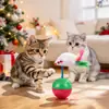 Juguete Tambaleante para Mascotas Gato Juguete de Plumas Ratón de Peluche con Plumas Juguete Interactivo para Gatos Bol de Juguete Duradero para Masticar Gato Jugueteo para Gatos Suministro Directo de Fábrica