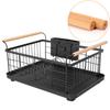 Escurridor con mango de madera maciza para uso doméstico y comercial, con diversas especificaciones, mango de madera, palo de madera, gran cantidad, descuento, soporte para bricolaje