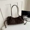 Nuevo Estilo Transfronterizo Estampado de Leopardo Gran Capacidad Bolso de Hombro Único Bolso de Compras para Debajo del Brazo Casual para Viajes Cotidianos Bolso Tote Retro Bolso de Mujer para Otoño Invierno