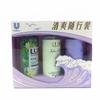 Traje de viaje de lujo Freesia Champú Acondicionador Jabón corporal 100g Neceser Caja de regalo 50ml