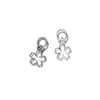 Pingente Flor de Cinco Pétalas Vazada Prata Tibetana Antiquada Prata Esterlina 925 Acessórios de Material de Corda Trançada Artesanal para Pulseira DIY S1205