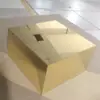 Caja de Exhibición de Joyería Blanca Acrílica, Soporte para Flores, Cubo de Exhibición para Mesa de Pasteles y Postres de Boda