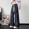 Pantalones casuales de pierna ancha tie-dye de marca moderna para hombre, nuevo estilo 2026, holgados y versátiles, pantalones largos de pierna recta fluidos para hombre