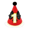 Chapéus de Aniversário de Feltro Transfronteiriços Personalizados, Chapéus de Aniversário de Corrida de Morango, Acessórios de Cabeça, Decorações para Festa de 1º Aniversário, Adereços para Fotos