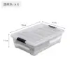 Caja de Almacenamiento de Plástico Engrosado Tamaño Grande con Ruedas Caja Organizadora para Ropa y Edredones Contenedor de Almacenamiento Caja de Almacenamiento Plana Transparente Debajo de la Cama