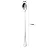 Colher agitadora alça longa 304 colher de gelo de aço inoxidável colher pequena colher de bebida fria colher de gelo colher de gelo café leite chá cocktail stick