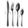 Talheres de Aço Inoxidável Amazon 1010 para Mesa, Faca, Garfo e Colher 5 Peças Principais Conjunto de Talheres Ocidentais Elegante