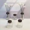 Botella Vacía Sub-empaque Suplemento Aromaterapia Aceite Esencial Ratán No Inflamable Tapa de Haya Contenedor de Agua Floral Fragancia Hotel Casa de Huéspedes