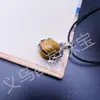 Colgante de Bola Pequeña de Cristal Natural con Borde de Aleación, Adorno de Ágata Jade con Cuentas de Mano, Amatista al por Mayor de Venta Caliente Transfronteriza