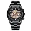Reloj Nuevo para Hombre No Mecánico Impermeable Luminoso Casual de Negocios Mecánico para Hombre Hueco Reloj Shopee