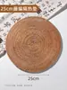 Tapete Isolante Térmico de Rattan Trançado para Mesa de Jantar Doméstica, Mesa de Trabalho, Anti-Queimadura para Xícara de Chá, Bule, Panela, Prato, Tigela, Mesa