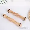 Masajeador de cuerpo completo de madera en stock, masajeador de rodillo manual de madera y juego de golpeteo de meridianos para cuello y piernas