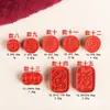 Fidelidad Natural Moneda Cinabrio Marca Fu Ping An Alto Contenido Pulsera de Arena Roja Pulsera Colgante Colgante Accesorios de Joyería